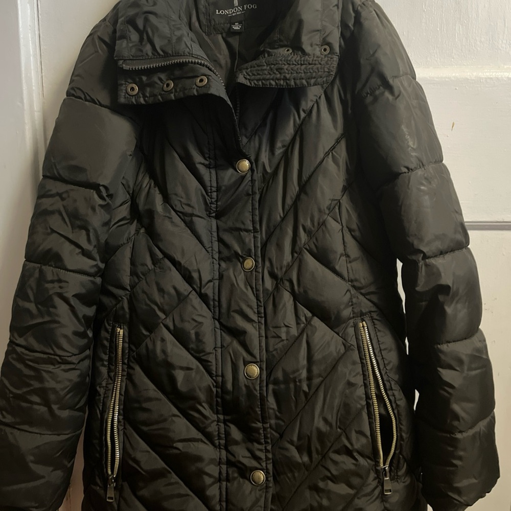 Black london fog coat small size
